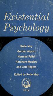 Cover of Existential psychology by Rollo May