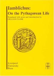 Cover of On the Pythagorean life by Iamblichus