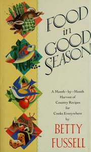 Cover of Food in good season by Betty Harper Fussell