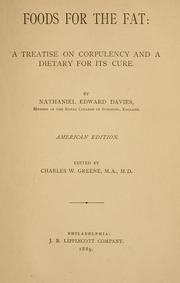 Cover of Foods for the fat by Nathaniel Edward Yorke-Davies
