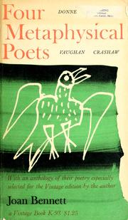 Front cover of Four metaphysical poets: Donne, Herbert, Vaughan, Crashaw by Joan Bennett