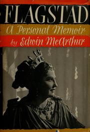 Cover of Flagstad by Edwin McArthur