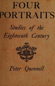 Cover of Four portraits by Peter Quennell