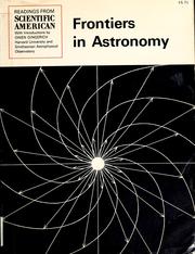 Cover of Frontiers in astronomy by Owen Gingerich