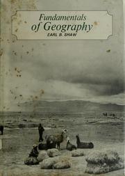 Front cover of Fundamentals of geography by Earl B. Shaw