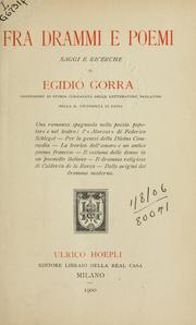 Cover of Fra drammi e poemi by Egidio Gorra