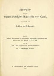 Cover of Fragmente zur Theorie des arithmetisch-geometrischen Mittels aus den Jahren 1797-1799 [von] C.F. Gauss by Carl Friedrich Gauss