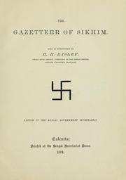 Front cover of The gazetteer of Sikhim by Bengal (India). Secretariat.
