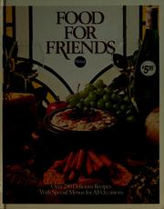 Cover of Food for Friends by Pillsbury Company.