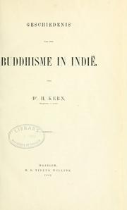 Cover of Geschiedenis van het buddhisme in Indië by Hendrik Kern