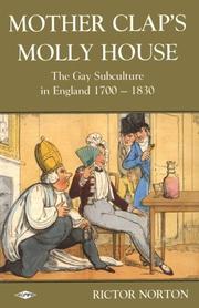 Front cover of Mother Clap's Molly House by Rictor Norton