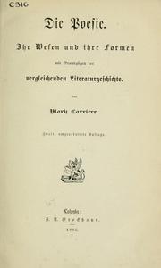 Front cover of Gesammelte Werke by Moriz Carrière