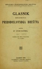 Cover of Glasnik Hrvatskoga naravoslovnoga drutva by Hrvatsko prirodoslovno drutvo