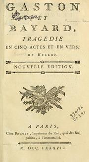 Front cover of Gaston et Bayard by M. de Belloy