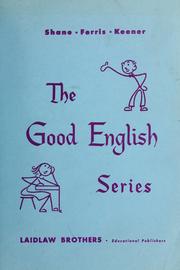 Front cover of Good English series by Harold Gray Shane