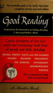 Front cover of Good Reading by National Council of Teachers of English. Committee on College Reading.