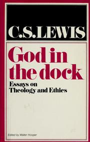 Cover of God in the dock by C. S. Lewis
