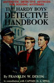 Front cover of The Hardy boys detective handbook by Franklin W. Dixon