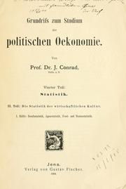 Cover of Grundriss zum Studien der politischen Oekonomie by Johann Conrad