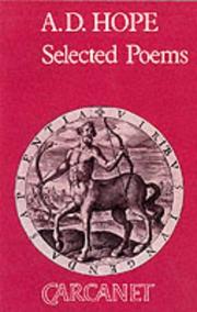 Cover of Poems by A. D. Hope