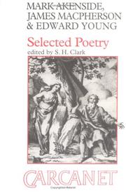 Cover of Selected poetry by Mark Akenside