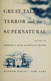 Front cover of Great tales of terror and the supernatural by Herbert A. Wise