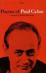 Cover of Poems by Paul Celan