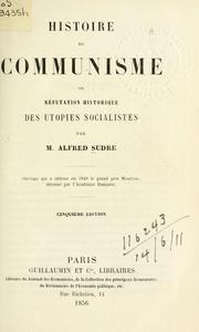 Front cover of Histoire du communisme by Alfred Sudre