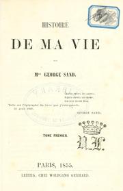 Front cover of Histoire de ma vie by George Sand