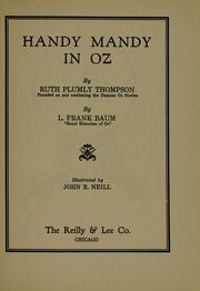 Cover of Handy Mandy in Oz by Ruth Plumly Thompson