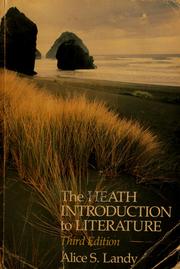 Cover of The Heath introduction to literature by Alice S. Landy