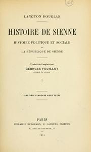 Front cover of History of Siena. by R. Langton Douglas
