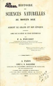 Cover of Histoire des sciences naturelles au moyen âge by Félix Archimède Pouchet