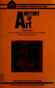 Front cover of History of art by Jean Anne Vincent