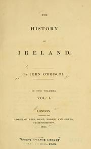 Front cover of The history of Ireland by John O'Driscol