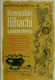 Front cover of Honorable hibachi by Kathryn Popper