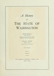 Front cover of A history of the state of Washington by Lancaster Pollard
