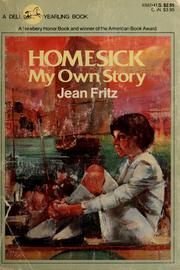 Cover of Homesick, my own story by Jean Fritz