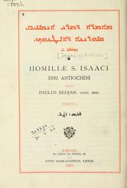 Front cover of Homiliae S. Isaaci, Syri Antiocheni by Isaac of Antioch