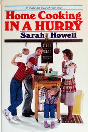 Front cover of Home cooking in a hurry by Sarah Howell