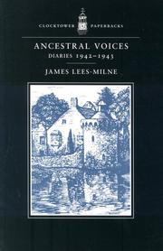 Cover of Ancestral voices by James Lees-Milne