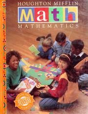 Cover of Houghton Mifflin math mathematics. by Houghton Mifflin Harcourt