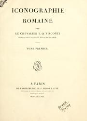 Front cover of Iconographie romaine by Ennio Quirino Visconti