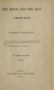 Front cover of The hour and the man by Harriet Martineau