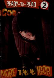 Cover of More Than an Igor by Tracey West