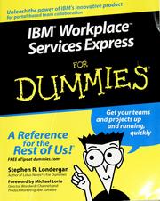 Front cover of IBM workplace services express for dummies by Stephen R. Londergan
