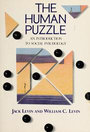 Cover of The human puzzle by Jack Levin