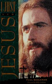 Cover of I just saw Jesus by Paul Eshleman