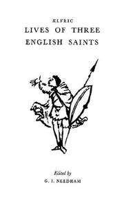 Front cover of Lives of three English saints by Aelfric Abbot of Eynsham.