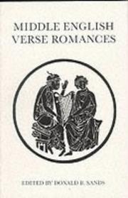 Front cover of Middle English verse romances by Donald B. Sands